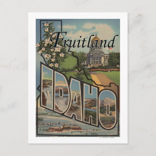 Fruitland, Idaho - Große Briefmarkenszenen Postkarte (Vorderseite)
