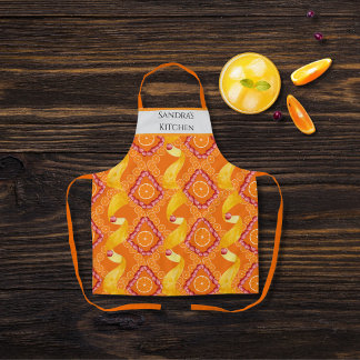 Fruits and Zest Orange Personalized Schürze
