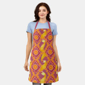 Fruits and zest rose pink apron schürze (Getragen)