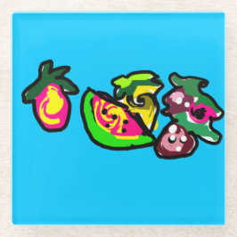 Fruits art fun  glasuntersetzer