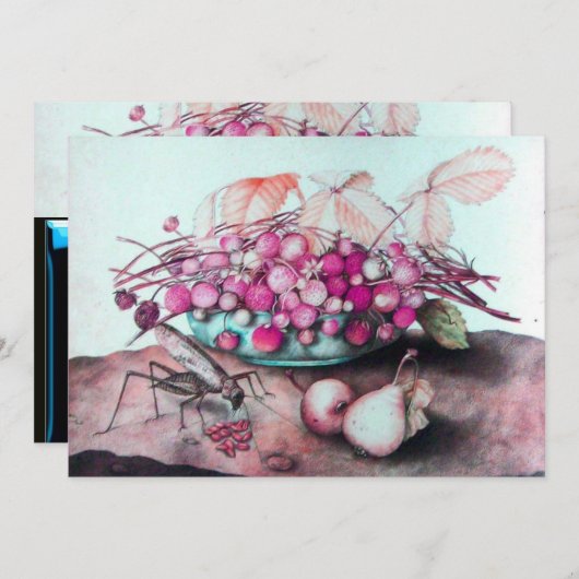 FRUITS DER SAISON 3,rosa blaues Schwarz Ankündigung (Vorne/Hinten)