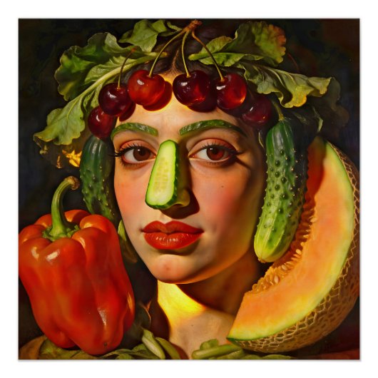 Fruits of Expression – A Surreal Portrait Poster (Vorderseite)