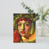 Fruits of Expression – A Surreal Portrait Postkarte (Stehend Vorderseite)