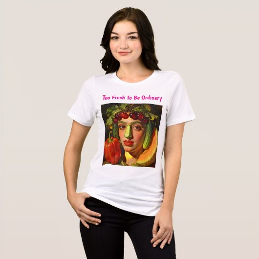 Fruits of Expression – A Surreal Portrait Tri-Blend Shirt (Vorderseite voll)