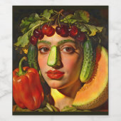 Fruits of Expression – A Surreal Portrait Weinetikett (Einzelnes Label)