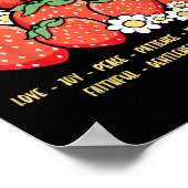 Fruits Of The Spirit Christian Faith Bible Verse J Poster (Ecke)