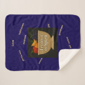Fruits of the Spirit Sherpa Yarn Look Baby Blanket Sherpadecke (Vorderseite (Horizontal))