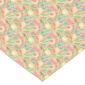 Fruits, peaches, pears, lemons, watercolor kurzer tischläufer (Ecke)