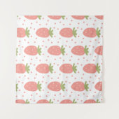 Fruits strawberries background wandteppich (Vorderseite (Horizontal))