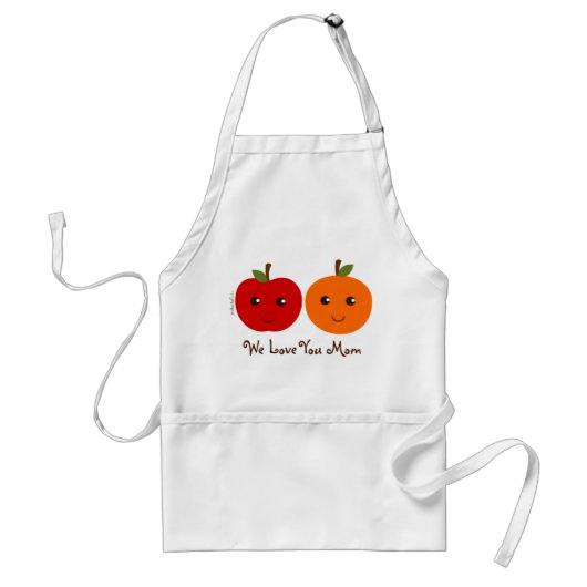 Fruits* wir Liebe Sie Mama-Schürze Schürze (Vorne)