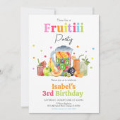 Fruitti Geburtstag Einladung (Vorderseite)