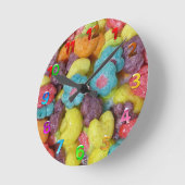 Fruity Cereal Runde Wanduhr (Winkel)