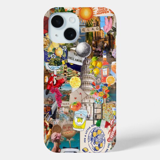 Fruity European Summer Collage Case-Mate iPhone Hülle (Rückseite)
