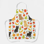 Fruity Feline Kitchen Apron: Cute Cats and Fruit Schürze (Vorderseite)