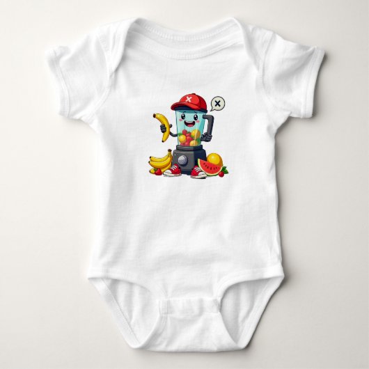 Fruity Fun Blender Buddy Baby Strampler (Vorderseite)
