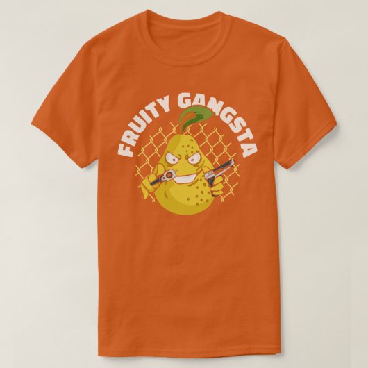 Fruity Gangsta Fruit Lover Birne Frische Früchte M T-Shirt (Design vorne)