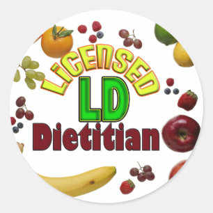 FRUITY LD - LIZENZIERTER DIETIKER RUNDER AUFKLEBER