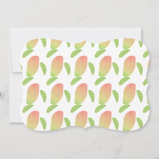 Fruity Little Mango Einladung (Rückseite)