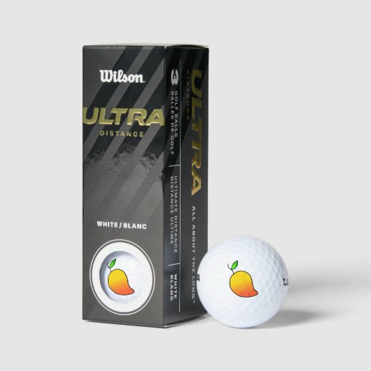 Fruity Mango Golf Balls Golfball (Verpackungen)