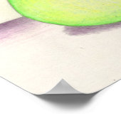 FRUITY PEAR print (11"x11") Poster (Ecke)