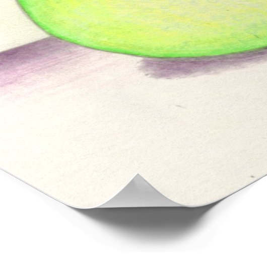 FRUITY PEAR print (11"x11") Poster (Ecke)