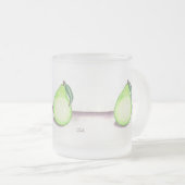 FRUITY PEAR Tasse (mattiertes Glas) (VorderseiteRechts)