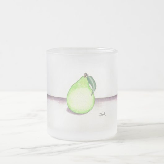FRUITY PEAR Tasse (mattiertes Glas) (Mittel)