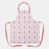 Fruity Strawberry Bow Pattern Schürze (Vorderseite)