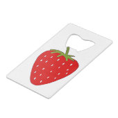 Fruity Strawberry Geldbeutel Flaschenöffner (Vorderseite Schrägansicht)