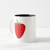 Fruity Strawberry Zweifarbige Tasse (Vorderseite Links)