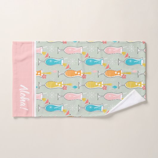 Fruity Tiki Beverages Badhandtuch Set (Handtuch)