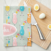 Fruity Tiki Beverages Geschirrtuch (Viertel Falte)