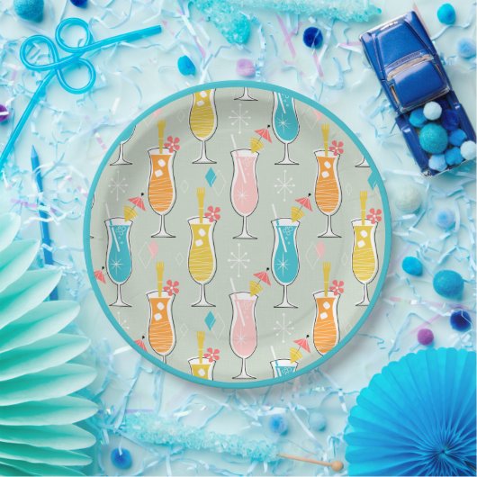 Fruity Tiki Beverages Pappteller (Party)