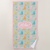 Fruity Tiki Beverages Strandtuch (Vorderseite)