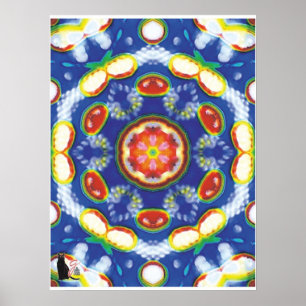 Fruity Tooty Kinematische Collage Kaleidoskop Post Poster