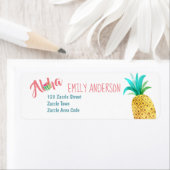 Fruity Tropical Address Label Watermelon Ananas (Insitu)