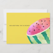 Fruity Tropical DANK YOU Watermelon Ananas Dankeskarte (Rückseite)
