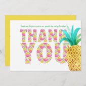 Fruity Tropical DANK YOU Watermelon Ananas Dankeskarte (Vorne/Hinten)