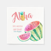 Fruity Tropical Napkins Watermelon Ananas Serviette (Vorderseite)
