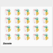 Fruity Tropical Vielen Dank Stickers Ananas (Blatt)