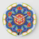 FruityTooty Kaleidoscope Großuhr Große Wanduhr (Vorderseite)