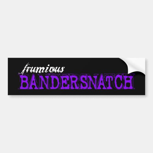Frumious Bandersnatch - Autoaufkleber (Vorne)