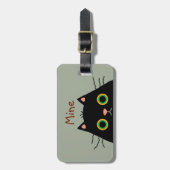 Frumpy Cat Gepäckanhänger (Vorderseite vertikal)