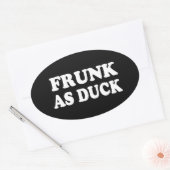 FRUNK ALS DUCK OVALER AUFKLEBER (Umschlag)