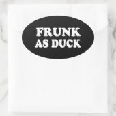 FRUNK ALS DUCK OVALER AUFKLEBER (Tasche)