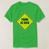 Frunk als gelbes Duckschild T-Shirt (Design vorne)