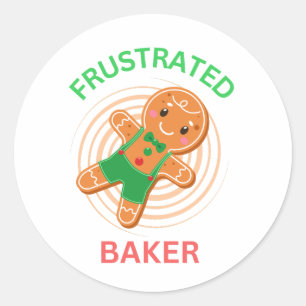 FRUSTRAT BAKER GINGERBREAD COOKIE RUNDER AUFKLEBER