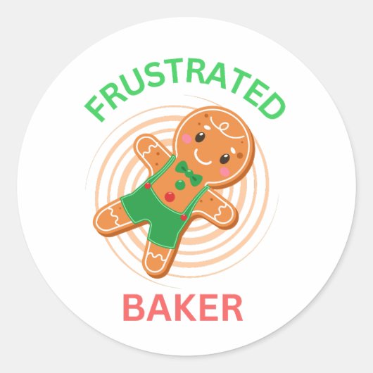 FRUSTRAT BAKER GINGERBREAD COOKIE RUNDER AUFKLEBER (Vorderseite)