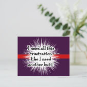 Frustration Dark Postcard Postkarte (Stehend Vorderseite)