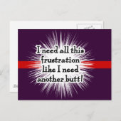 Frustration Dark Postcard Postkarte (Vorne/Hinten)
